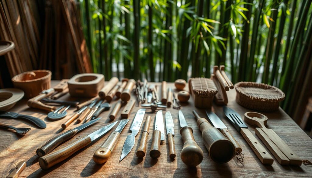 alat kerajinan bambu