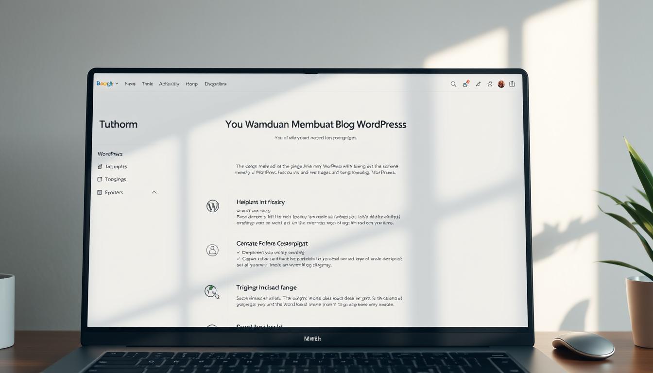 cara membuat blog WordPress